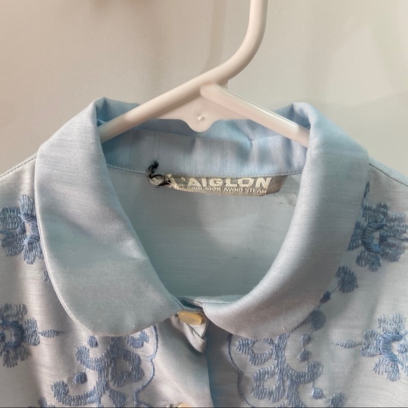 1950’s VINTAGE - L’AIGLON pale blue dress - Picture 3 of 5